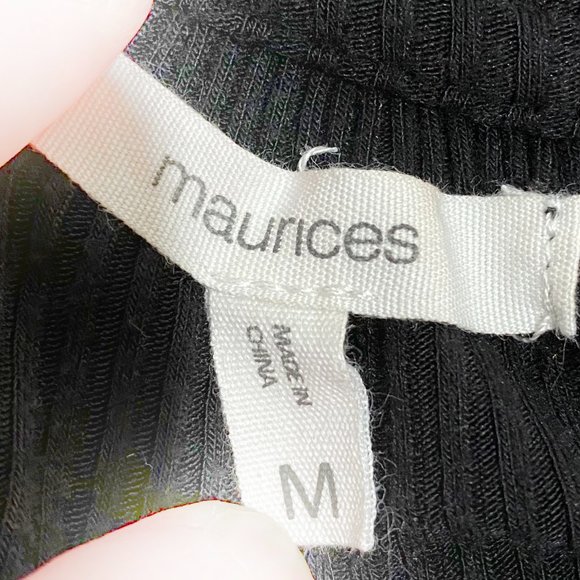 Maurices, EUC, Black, Boho, Puffy Sleeve, Long Sleeve, Short Maxi, Dress, Size M - Picture 4 of 13